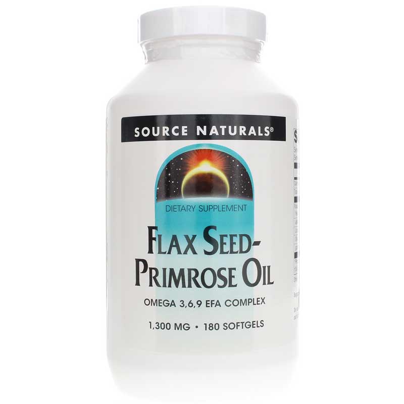 Source Naturals Flax Seed-Primrose Oil 180 Softgels