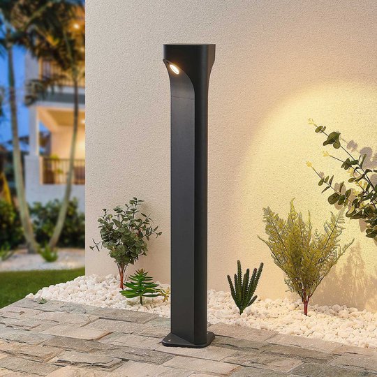 Lucande Valdeta -LED-pylväsvalaisin, korkeus 80 cm