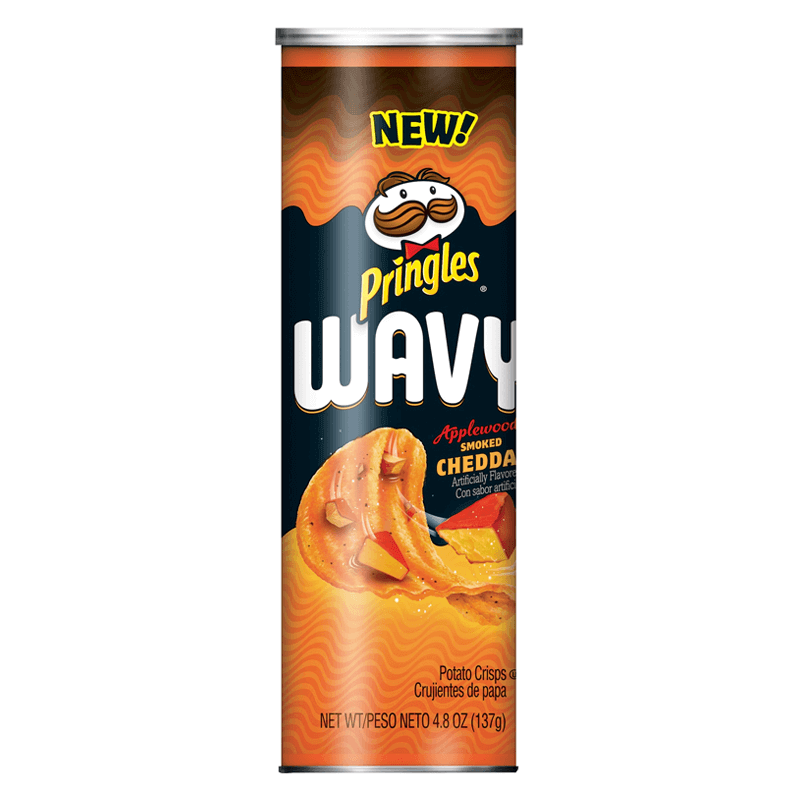 Pringles Wavy Applewood Smoked Cheddar 137g