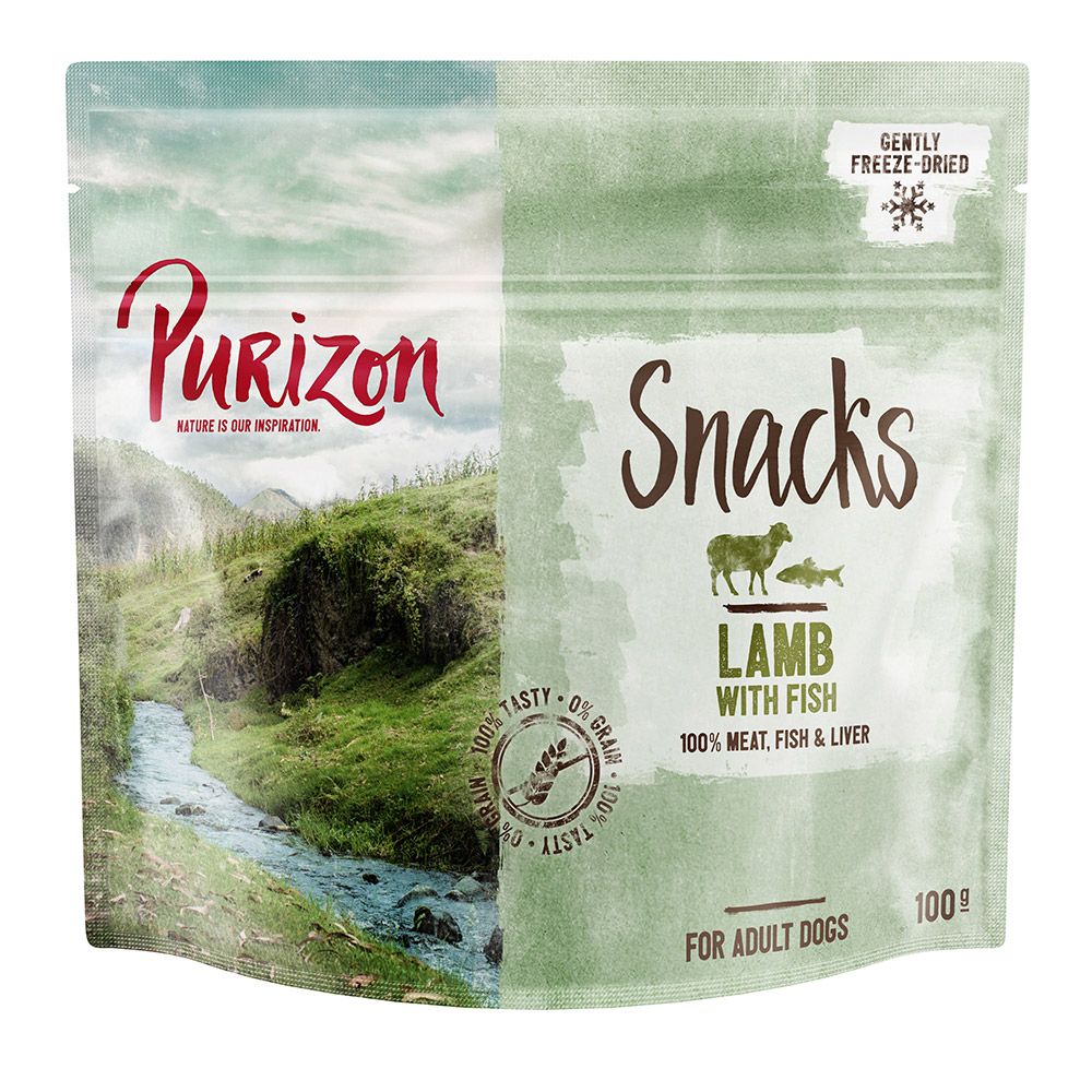 Purizon Dog Snacks - Grain-Free Lamb with Fish - 100g