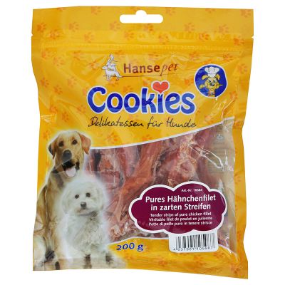 Cookie's Snacks - Chicken Fillets Saver Pack 3 x 200g - All Breeds