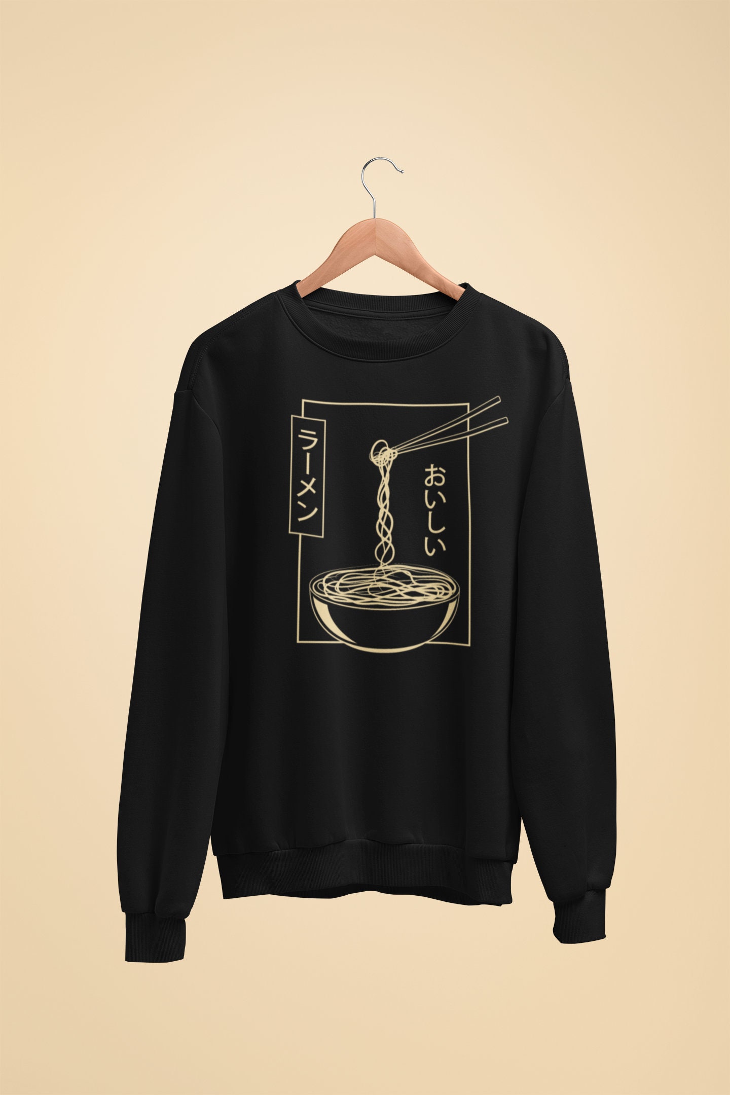 Ramen Bowl Sweatshirt, Noodles, Japanese Aesthetic Sweatshirt Unisex Heavy Blend Crewneck