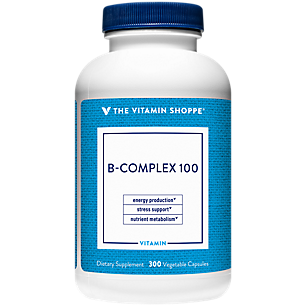 Vitamin B-Complex 100 - Energy Production, Stress Support, & Nutrient Metabolism (300 Vegetarian Capsules)