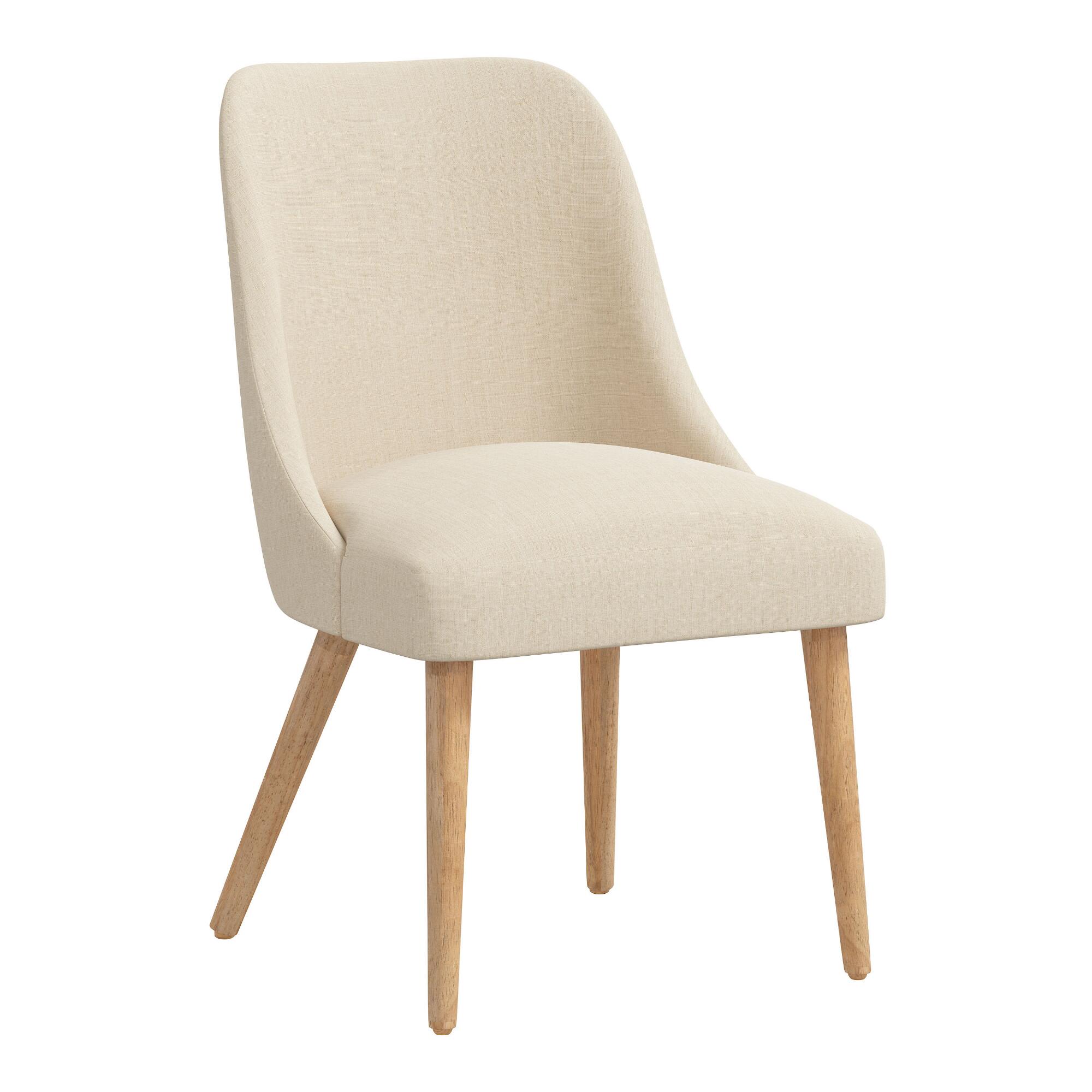 Linen Kian Upholstered Dining Chair: Natural by World Market