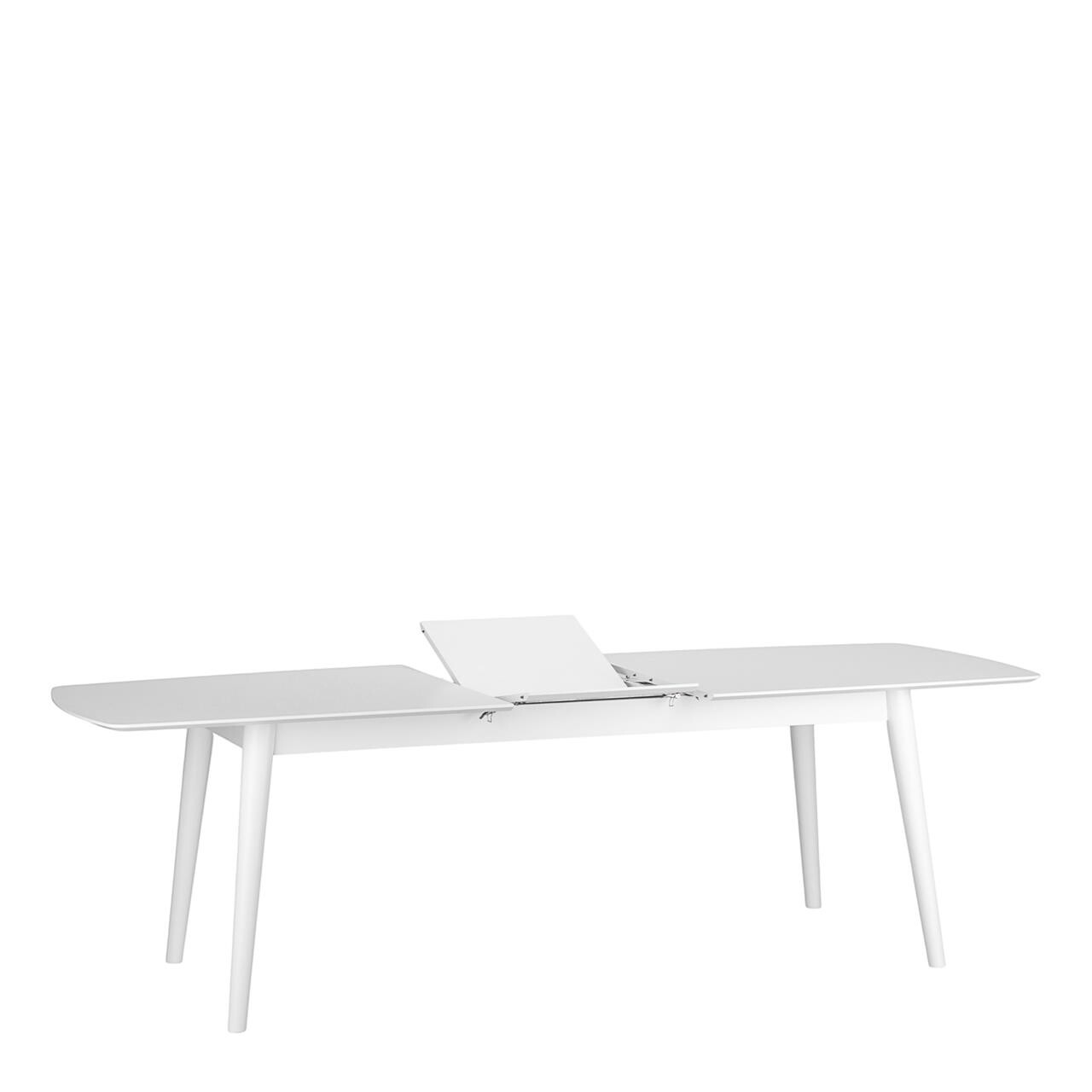 SEVA spisebord m. udtræk 200x90 hvid