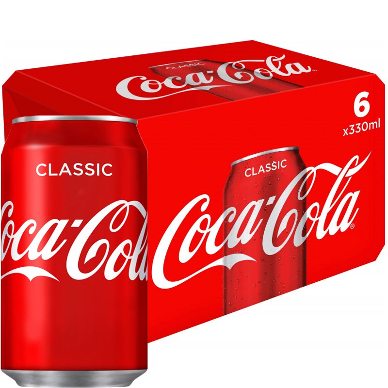 Läsk "Coca Cola" 6 x 330ml - 31% rabatt