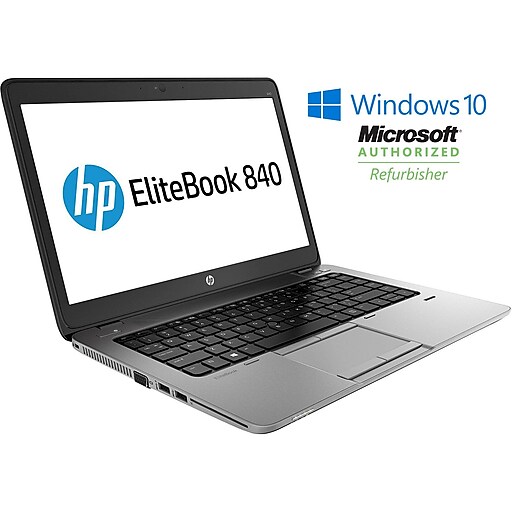 HP Elite Book 840 G1, 14" Refurbished Laptop, Intel i5 1.9GHz Processor, 8GB Memory,128GB SSD, Win 10 Pro
