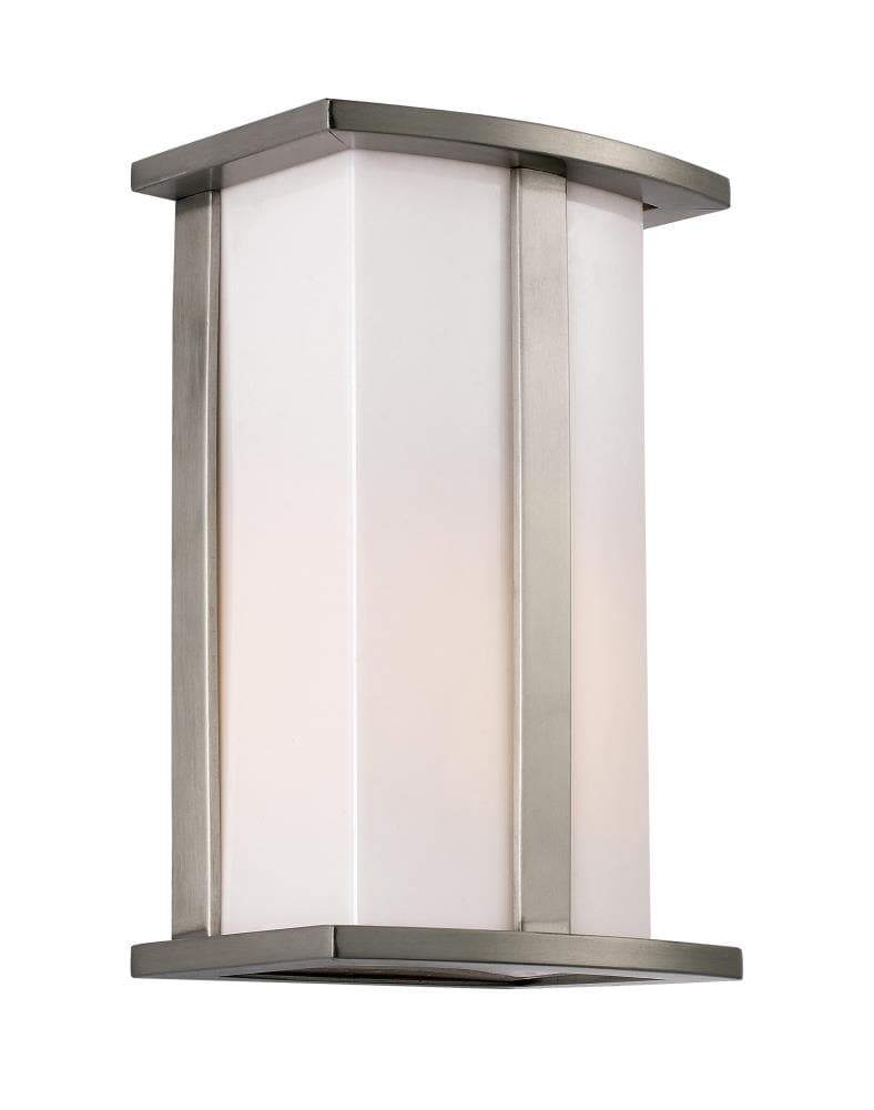 Lucid Lighting 10-in Contemporary 1-Light Outdoor Pocket Lantern, Rectangular, Center Vertical Metal Accent, Blends with Industrial and Modern Genre