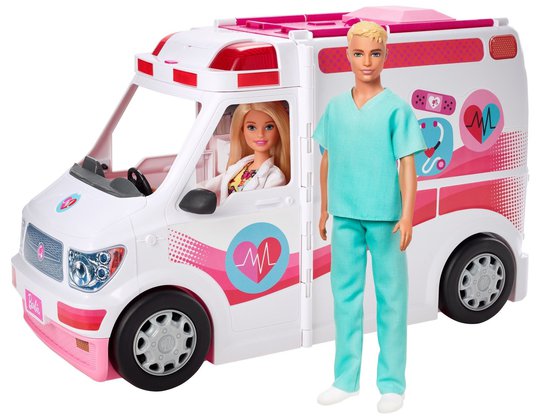Barbie Ambulanse Med 2 Dukker