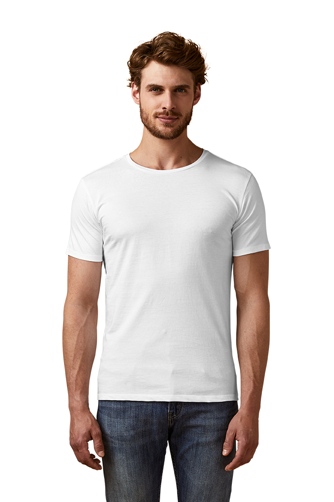 X.O Rundhals T-Shirt Herren, Weiß, L