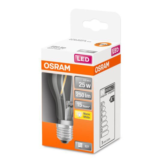 OSRAM Classic A-LED-lamppu E27 2,5W 2 700 K kirkas