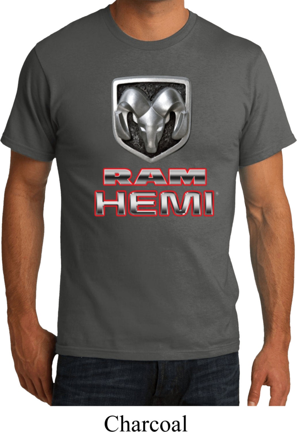 Ram Hemi Logo Men's Dodge Organic Tee T-Shirt 20459Hd2-Pc50Org