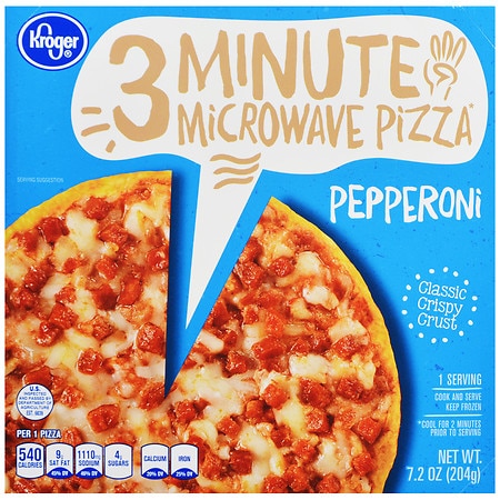Kroger 3 Minute Microwave Pepperoni Pizza - 7.2 oz