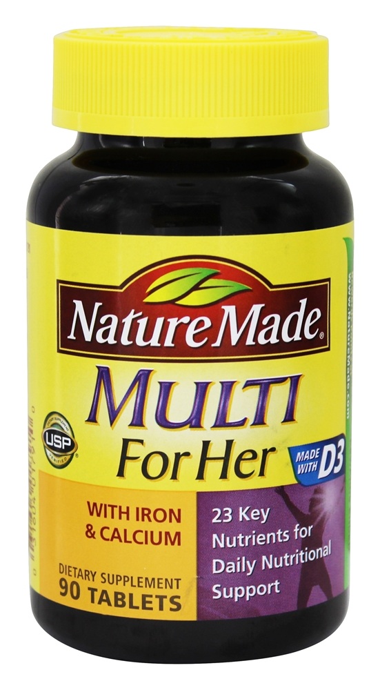 Nature Made - Multi for Her with Iron & Calcium - 90 Tablets