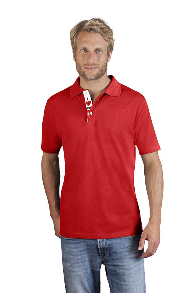 Fanshirt Österreich Superior Poloshirt Herren, Rot, XL