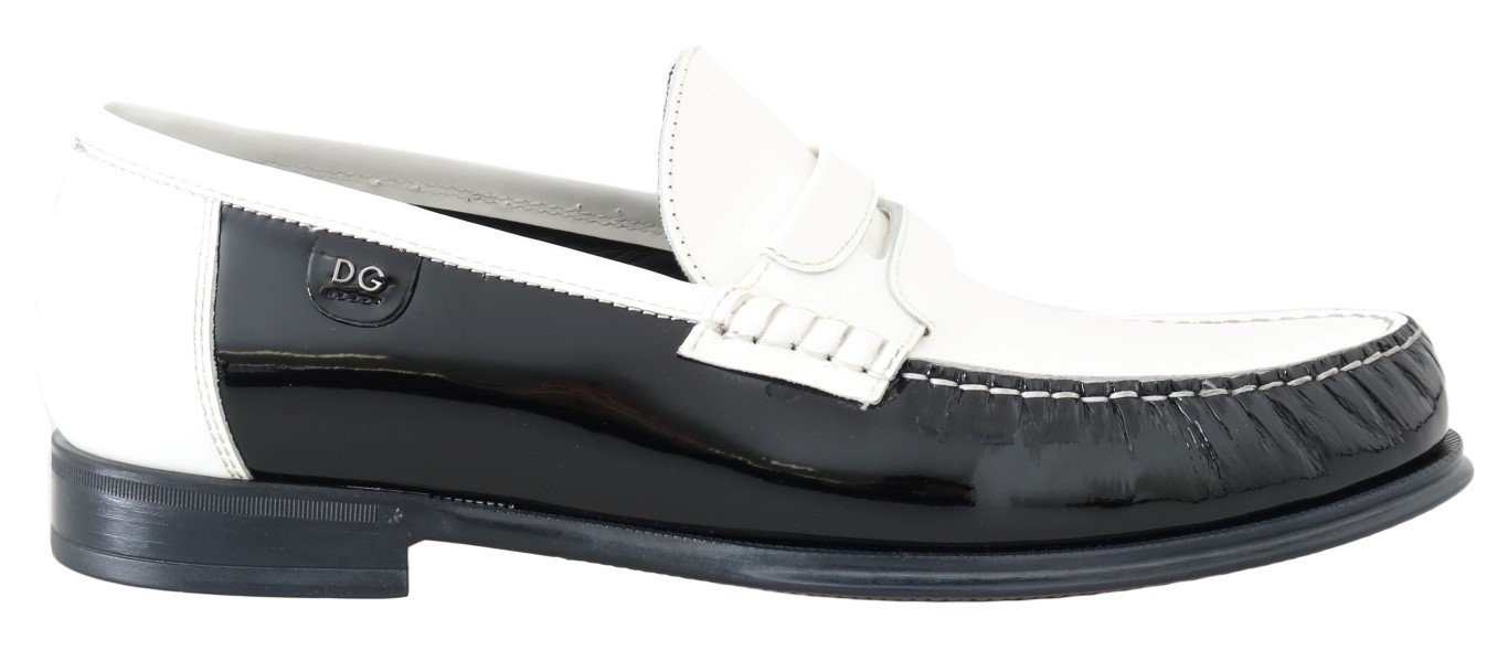 Dolce & Gabbana Men's Leather Loafers Multicolor MV1690 - EU39/US6