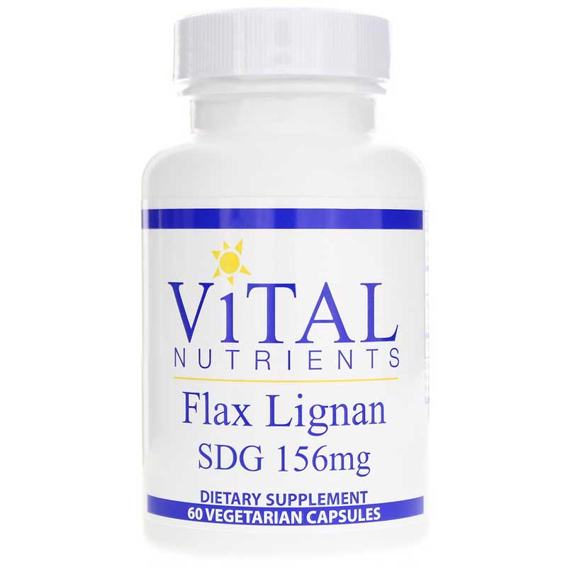 Vital Nutrients Flax Lignan SDG 156 Mg 60 Veg Capsules