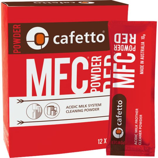 Cafetto MFC Rengöringspulver Röd, 12 doseringspåsar