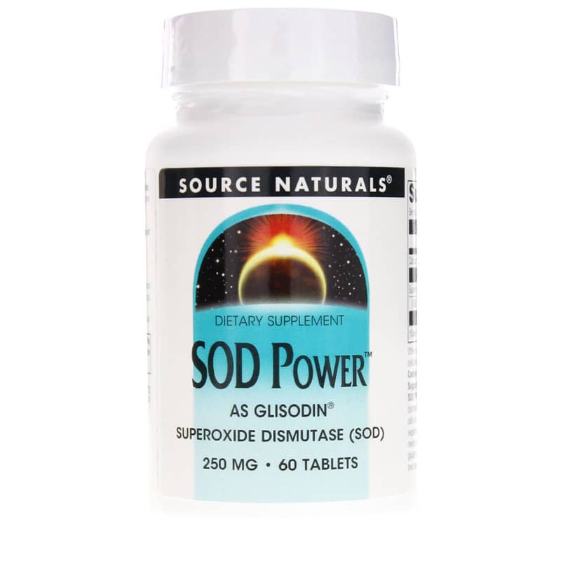 Source Naturals SOD Power 250 Mg Superoxide Dismutase 60 Tablets