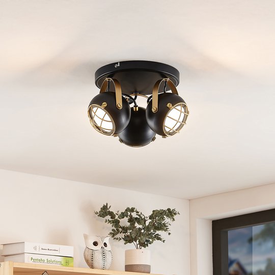 Lindby Dawid -LED-spottiplafondi, 3-lamppuinen