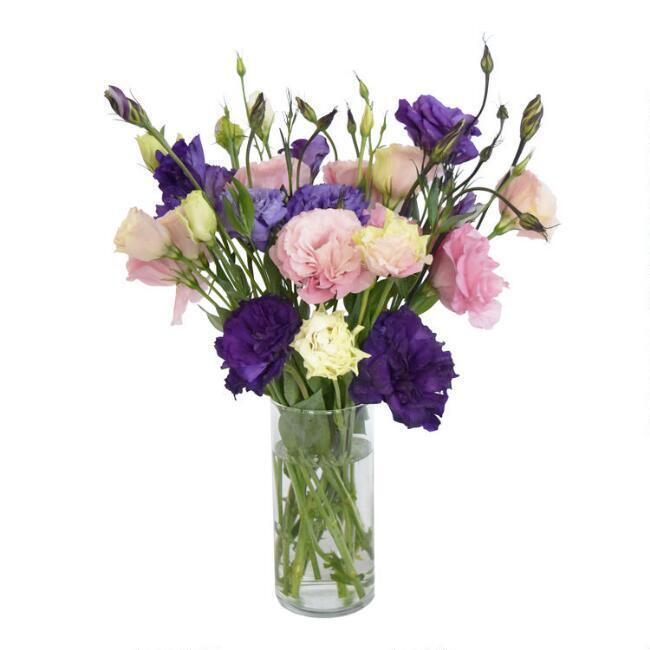 Fresh Pink and Purple Lisianthus Bouquet by World Market