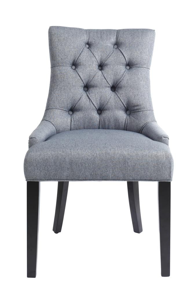 GZMR Contemporary/Modern Polyester/Polyester Blend Upholstered Dining Arm Chair (Wood Frame) in Gray | OLF-7889-LC