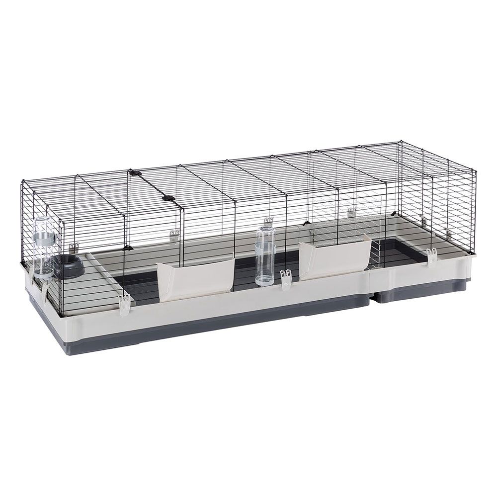 Ferplast Plaza 160 Small Pet Cage - Grey: 162 x 60 x 50 cm (L x W x H)
