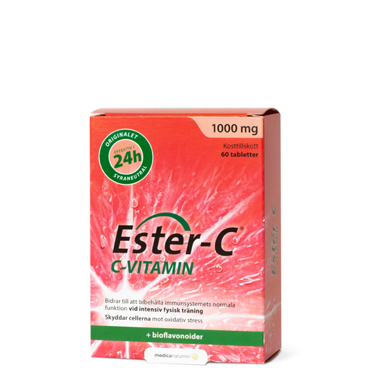 Ester C C-Vitamin,1000 mg, 60 tabletter