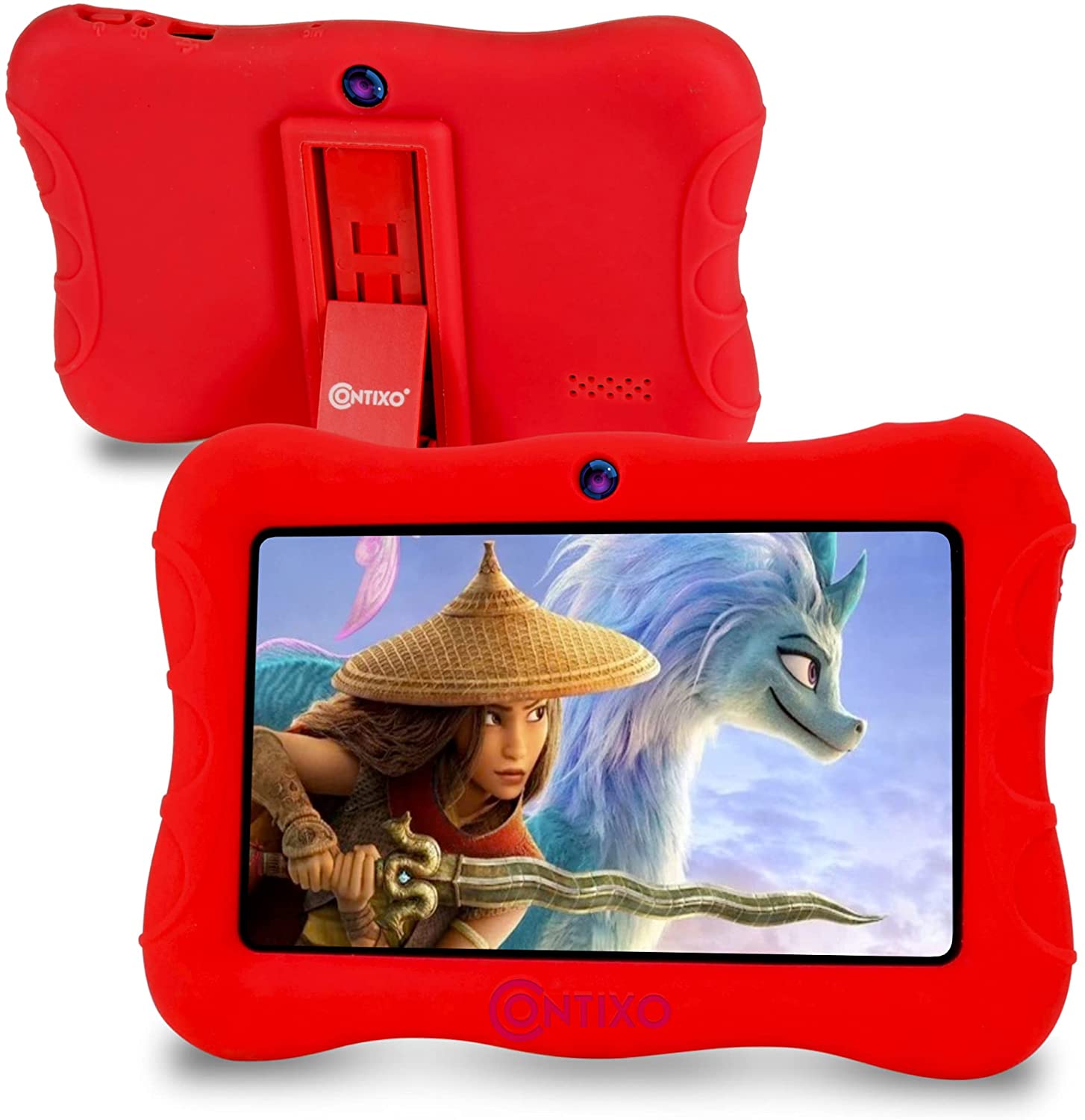 Contixo Contixo 7 inch Kids Tablet 2GB Ram 32GB Data Storage with Latest Android 10 OS Wi-Fi Blue Tooth Tablets for Kids, V9-3-32-Red | V9-3-32 RED