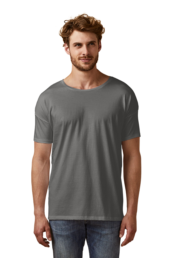 X.O Oversized T-Shirt Herren, Stahlgrau, XXL
