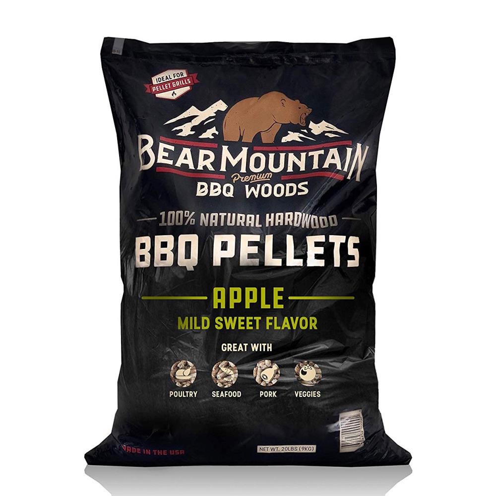 Bear Mountain BBQ Bear Mountain BBQ Premium All-Natural Hardwood Apple BBQ Smoker Pellets, 20 lbs | 171823