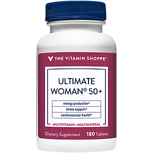 Ultimate Woman 50+ Multivitamin & Multimineral - Energy Production, Stress & Cardiovascular Health (180 Tablets)