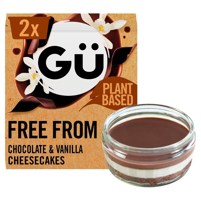 Gu Chocolate & Vanilla Cheesecake Vegan & Gluten Free Desserts