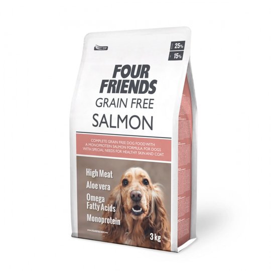 FourFriends Dog Grain Free Salmon (3 kg)