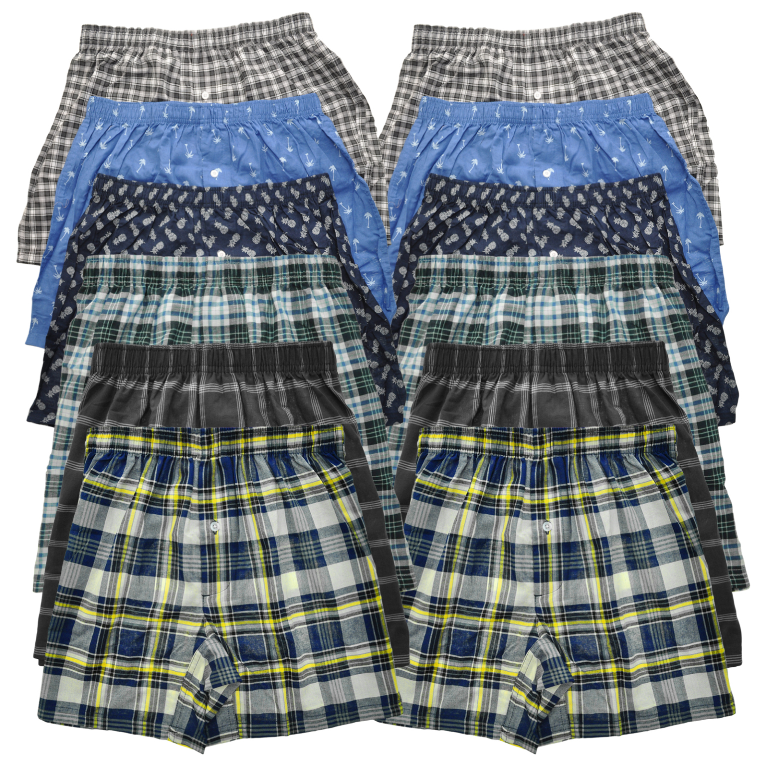 Wholesale Vigaro Men's Cotton Blend Boxer Shorts(144x$2.64)