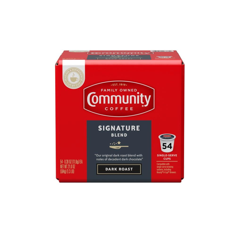 Community Coffee Community Coffee Signature Blend Dark Roast Single Serve -Cup, 54 | 13668