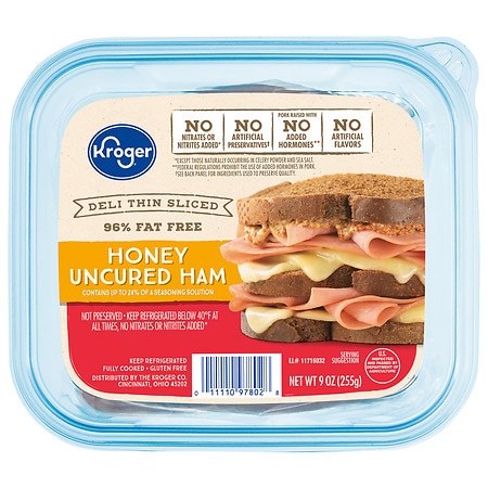Kroger Deli Thin Sliced Honey Ham - 9.0 oz
