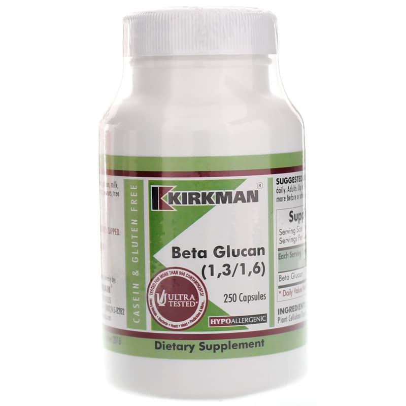 Kirkman Beta Glucan (1,3/1,6) 250 Capsules