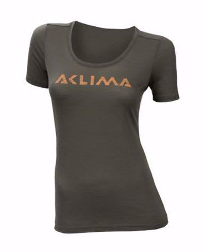 Aclima Light Wool T-Shirt W LOGO Ranger Green