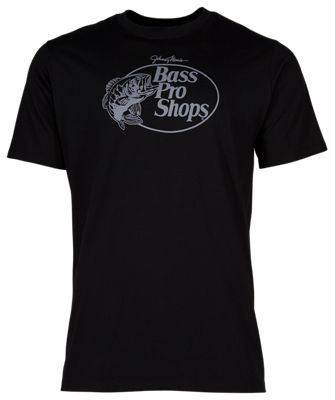 Bass Pro Shops Tri-Blend Logo Short-Sleeve T-Shirt for Men - Black - XL