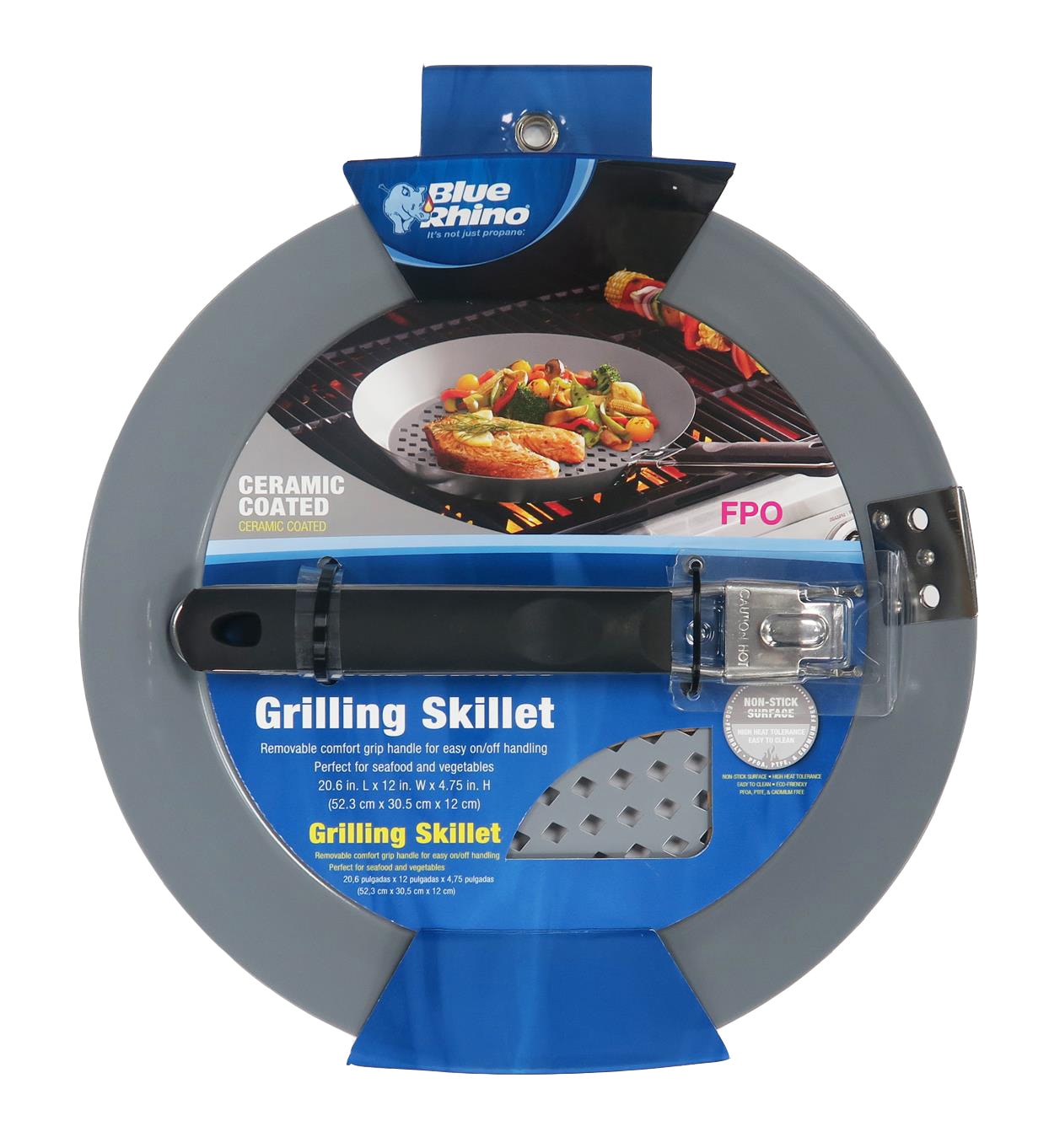 Blue Rhino Steel Non-Stick Grill Pan Stainless Steel | 806242