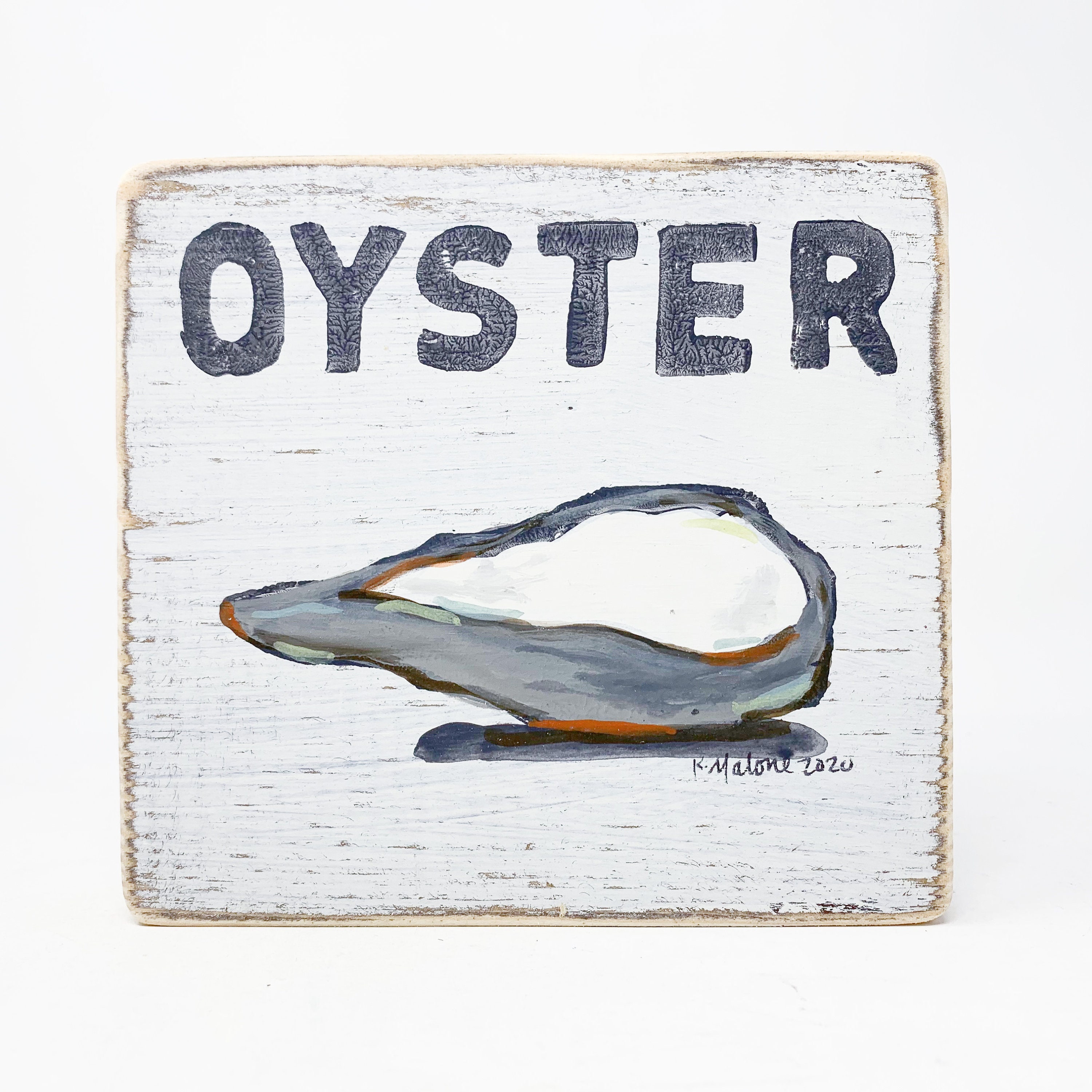 Oyster Wood Sign, New Orleans Art, Oyster Seafood Gift, Southern Kitchen Half Shell, Nola Art
