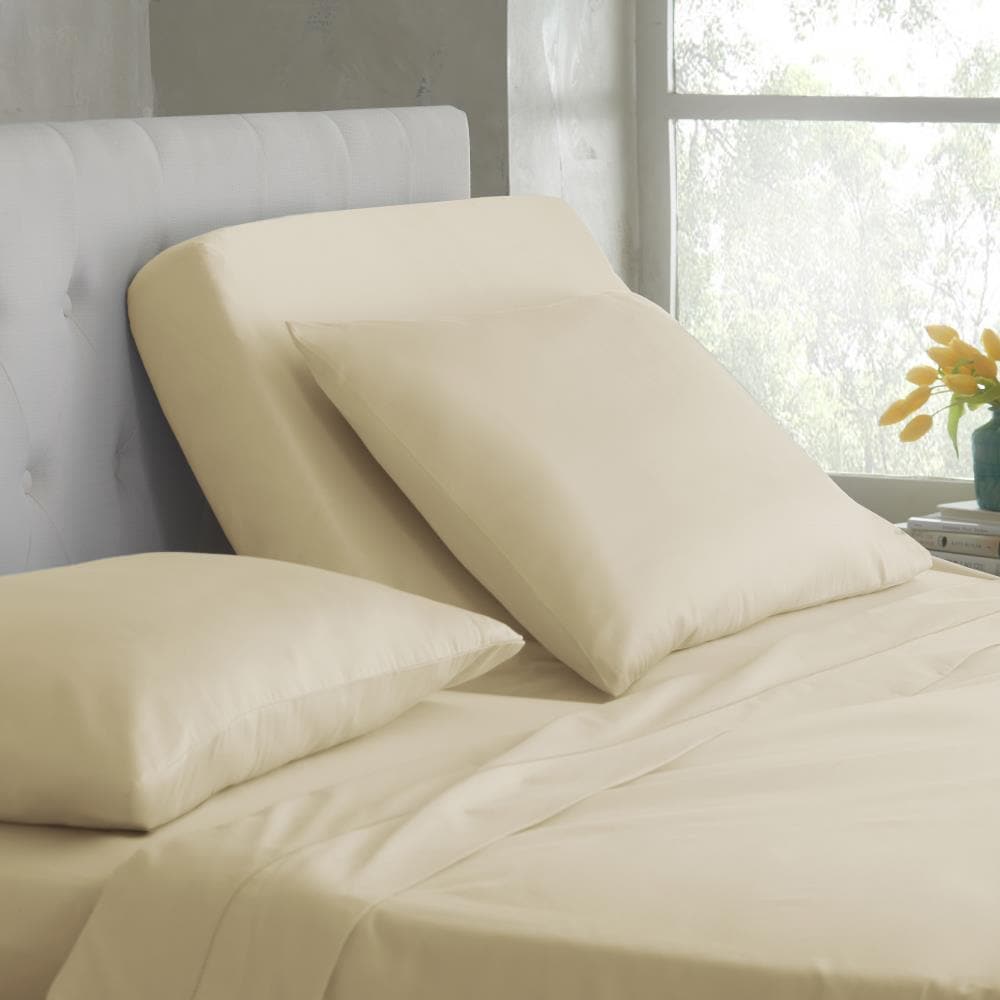 WestPoint Home Martex Split King Sheet King Cotton Blend Bed Sheet in Off-White | 028828347237