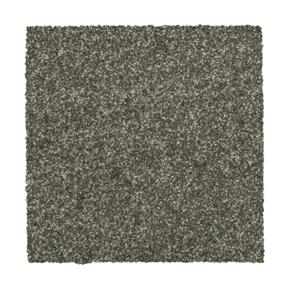 STAINMASTER Essentials Vibrant blend II Kettle Textured Carpet (Indoor) Polyester in Gray | STP33-12-L007