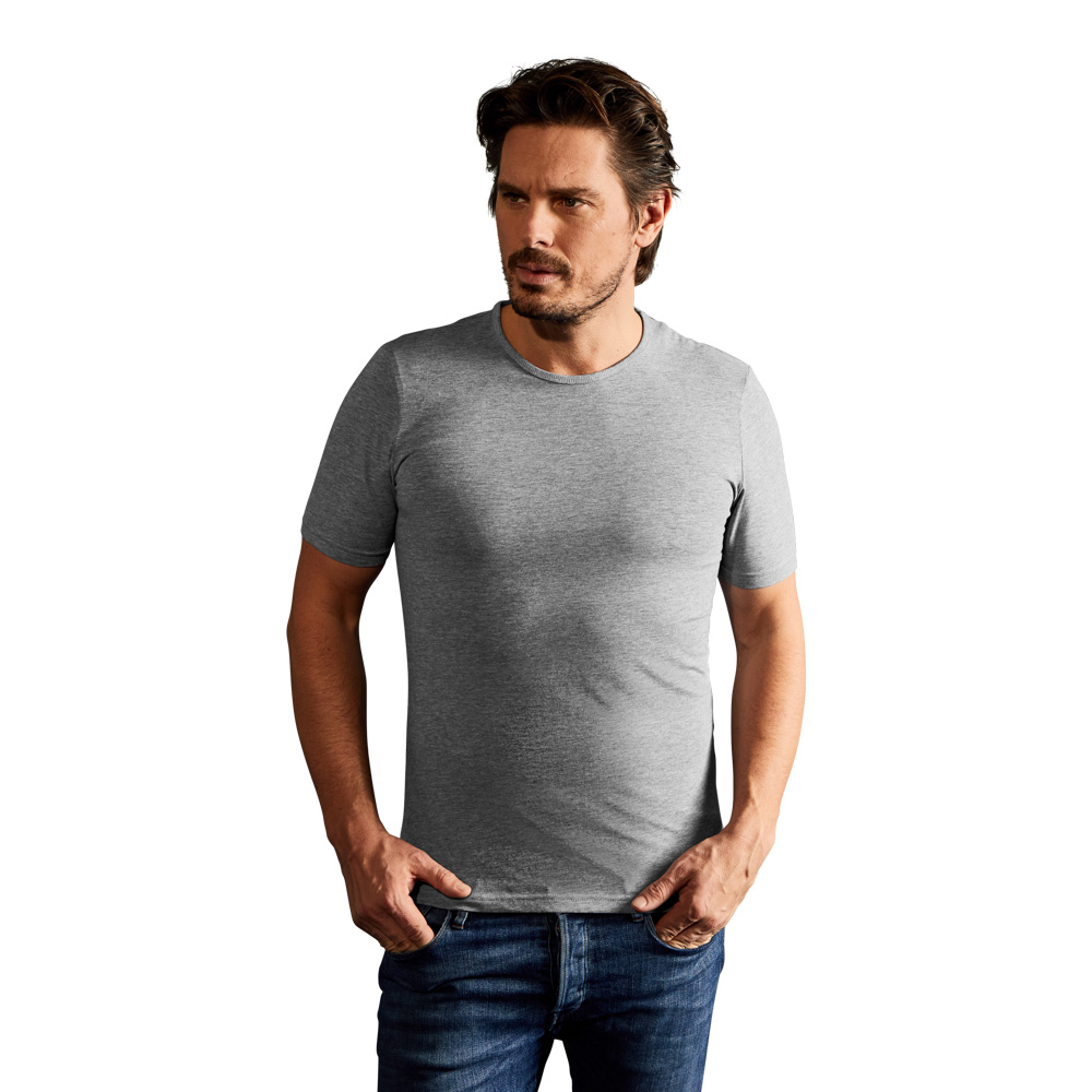 Slim-Fit T-Shirt Herren, Sportgrau, XL