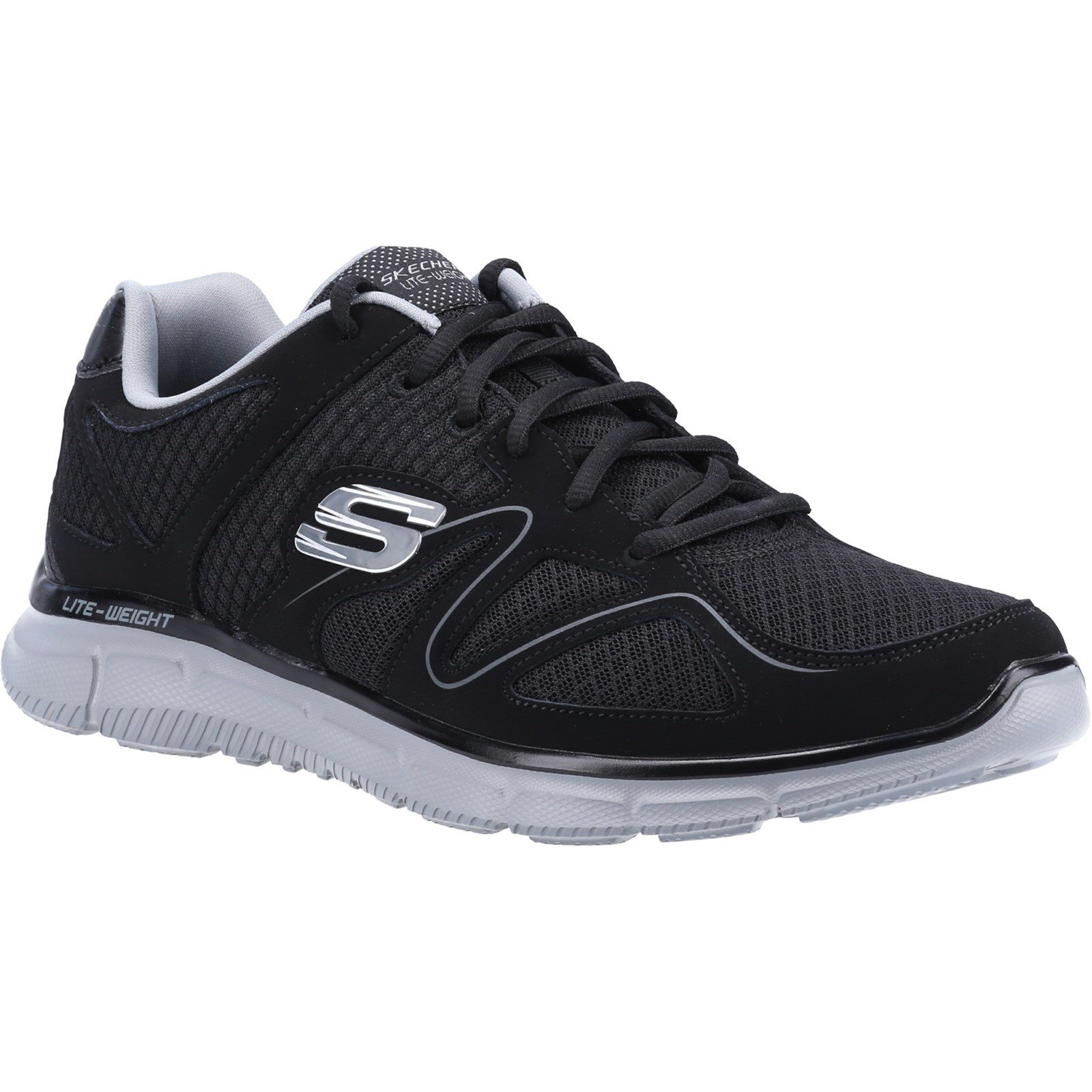 Skechers Men's Verse Flash Point Trainer Various Colours 33122 - Black/Grey 11