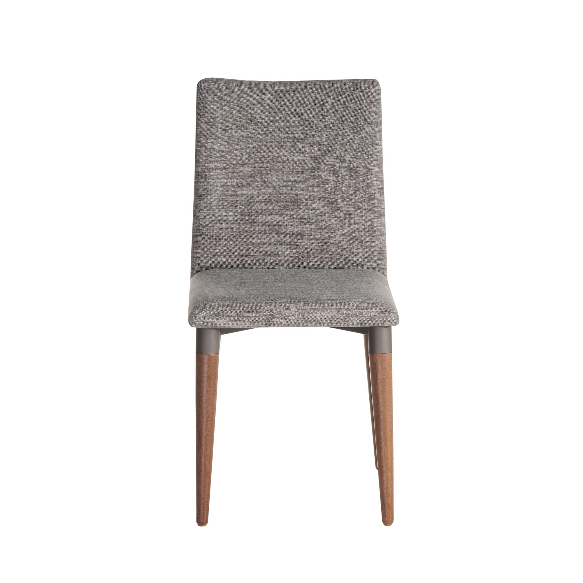 Manhattan Comfort Charles Contemporary/Modern Polyester/Polyester Blend Upholstered Dining Side Chair (Wood Frame) in Gray | 1011453