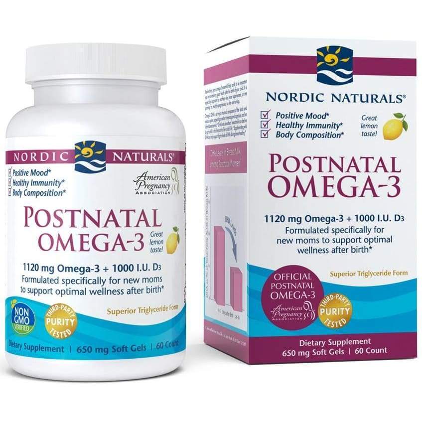 Postnatal Omega-3, 1120mg Lemon - 60 softgels