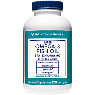 Super Omega 3 Fish Oil - EPA/DHA - Supports Cardiovascular, Brain & Eye Health - 1,290mg per Serving (120 Softgels)