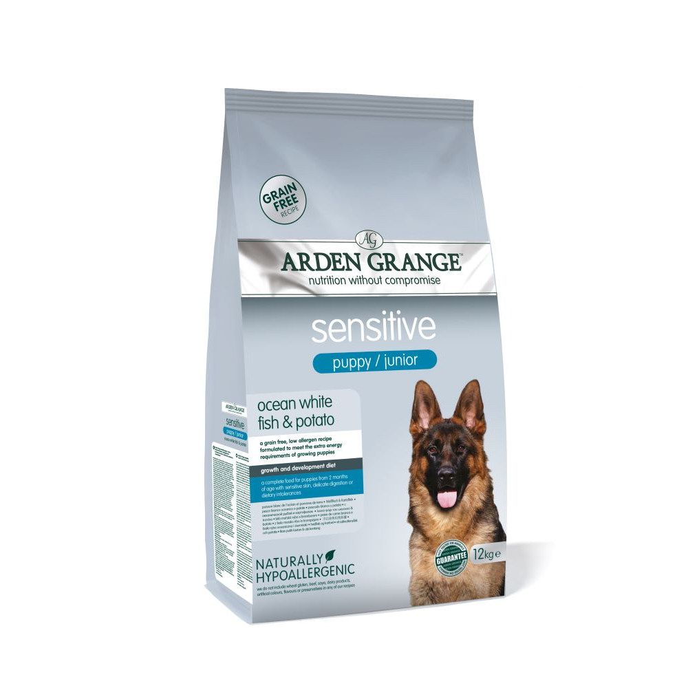 Arden Grange Sensitive Puppy/Junior - Grain-Free Ocean White Fish & Potato - 12kg
